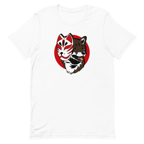 Kitsune Masked Shiba / Sesame Shiba Unisex T-Shirt