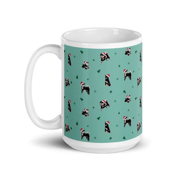 Shiba Inu Christmas / Black and Tan Shiba Mug