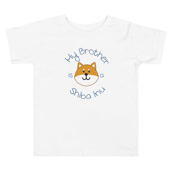 My Brother is a Shiba Inu / Red Shiba Toddler T-Shirt (Boy Ver.)