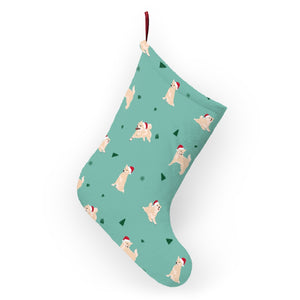 Shiba Inu Christmas / Cream Shiba Christmas Stocking