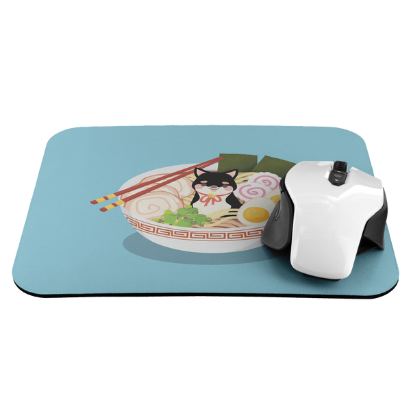 Ramen Shiba / Black and Tan Shiba Mousepad