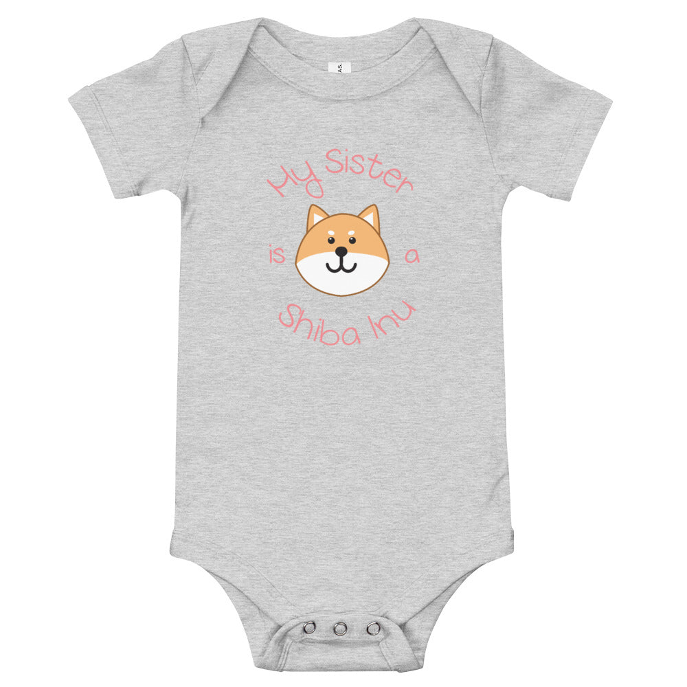 My Sister is a Shiba Inu / Light Red Shiba Onesie