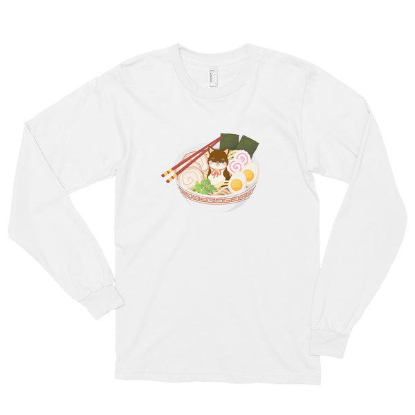 Ramen Shiba / Sesame Shiba Unisex Long-Sleeve Shirt