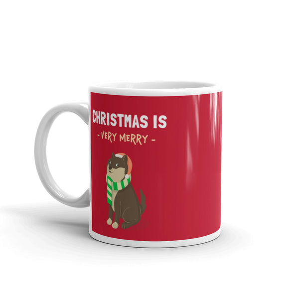 Christmas is Very Merry / Sesame Shiba Mug