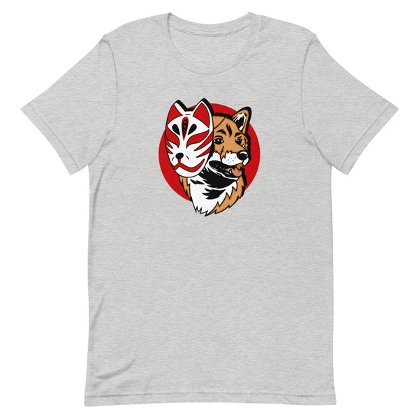 Kitsune Masked Shiba / Red Shiba Unisex T-Shirt