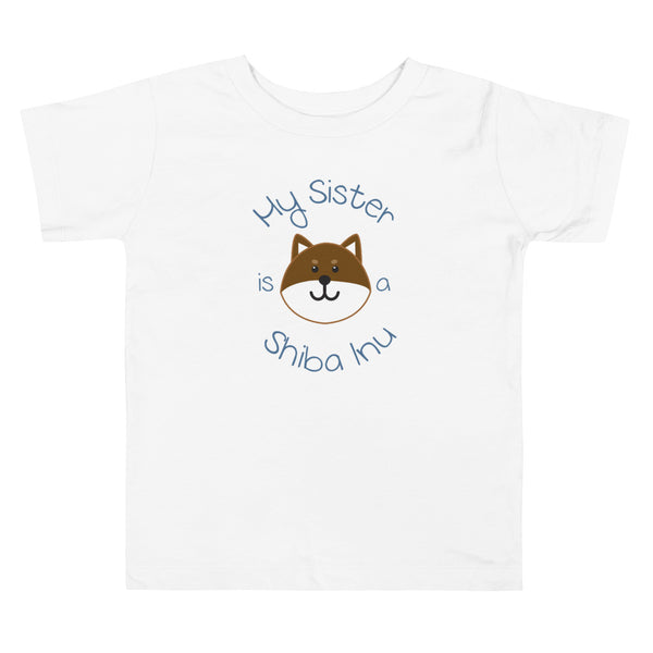 My Sister is a Shiba Inu / Sesame Shiba Toddler T-Shirt (Boy Ver.)