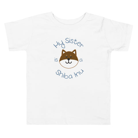 My Sister is a Shiba Inu / Sesame Shiba Toddler T-Shirt (Boy Ver.)