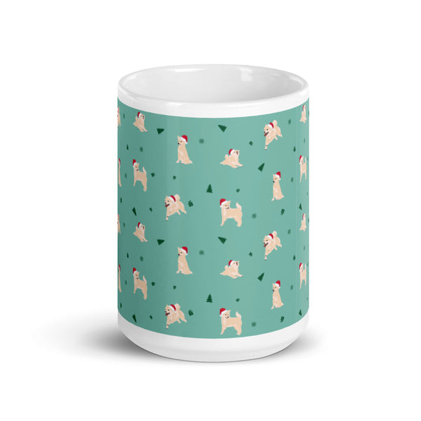 Shiba Inu Christmas / Cream Shiba Mug