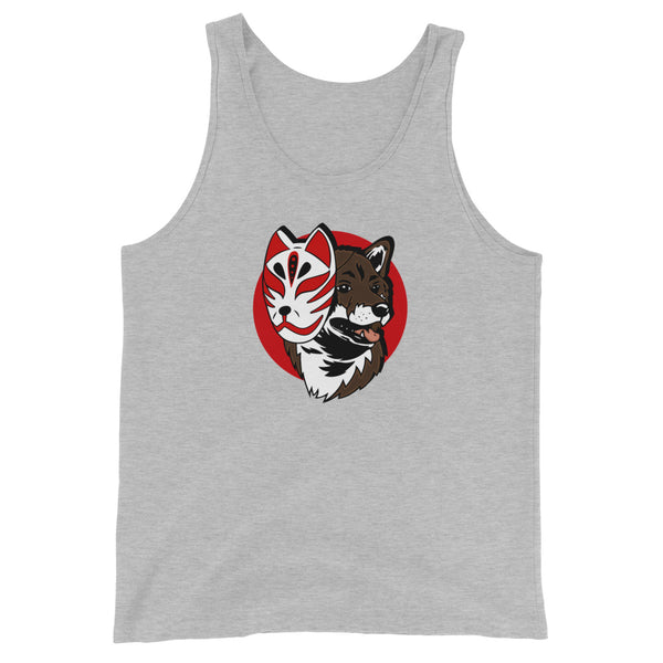 Kitsune Masked Shiba / Sesame Shiba Unisex Tank Top