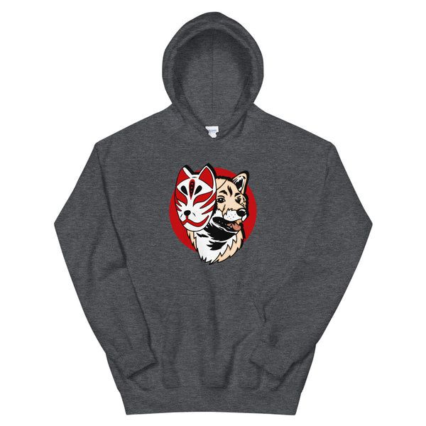 Kitsune Masked Shiba / Cream Shiba Unisex Hoodie