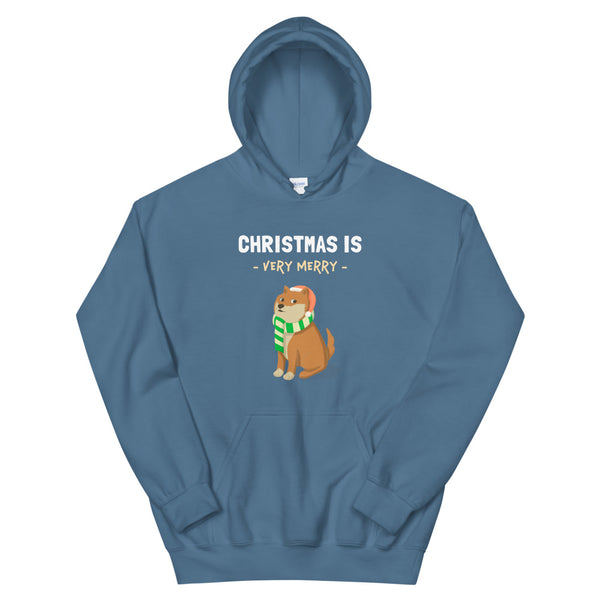 Christmas is Very Merry / Red Shiba Unisex Hoodie