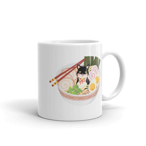 Ramen Shiba / Black and Tan Shiba Mug