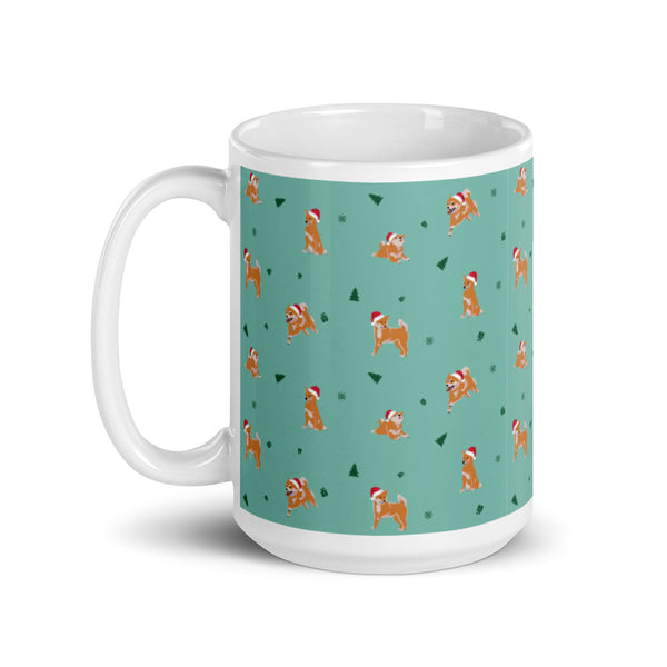 Shiba Inu Christmas / Light Red Shiba Mug