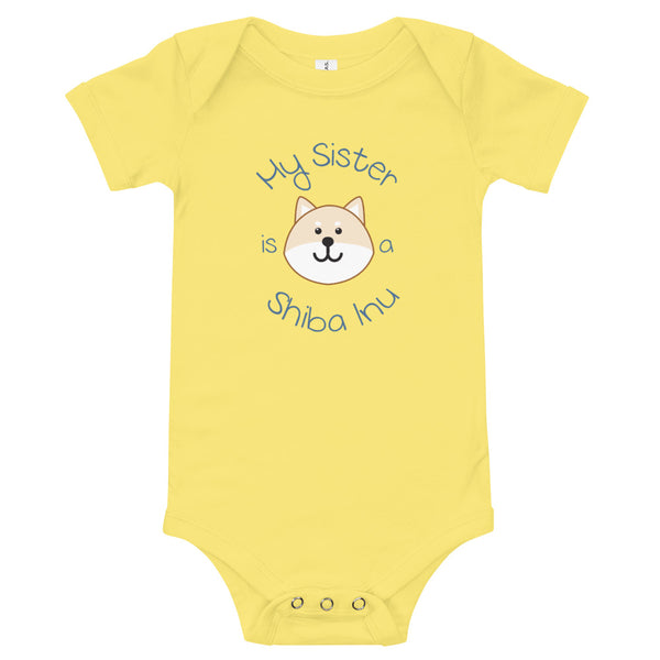 My Sister is a Shiba Inu / Cream Shiba Onesie (Boy Ver.)