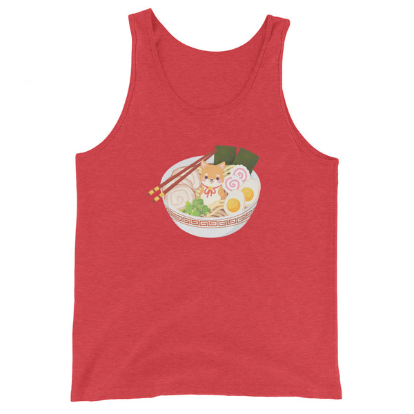 Ramen Shiba / Light Red Shiba Unisex Tank Top