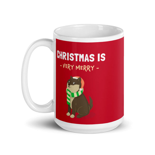 Christmas is Very Merry / Sesame Shiba Mug