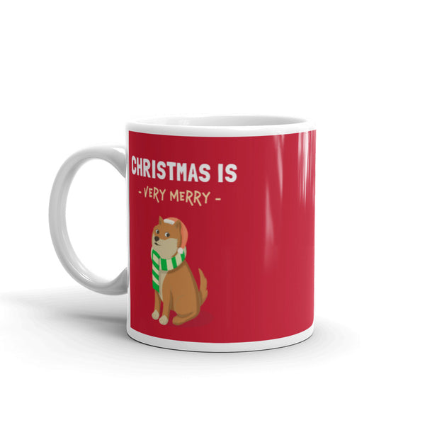 Christmas is Very Merry / Red Shiba Mug