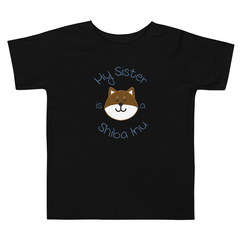 My Sister is a Shiba Inu / Sesame Shiba Toddler T-Shirt (Boy Ver.)