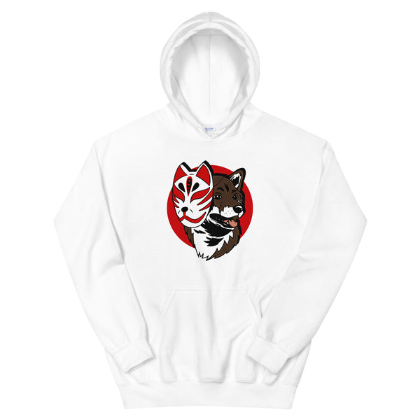 Kitsune Masked Shiba / Sesame Shiba Unisex Hoodie