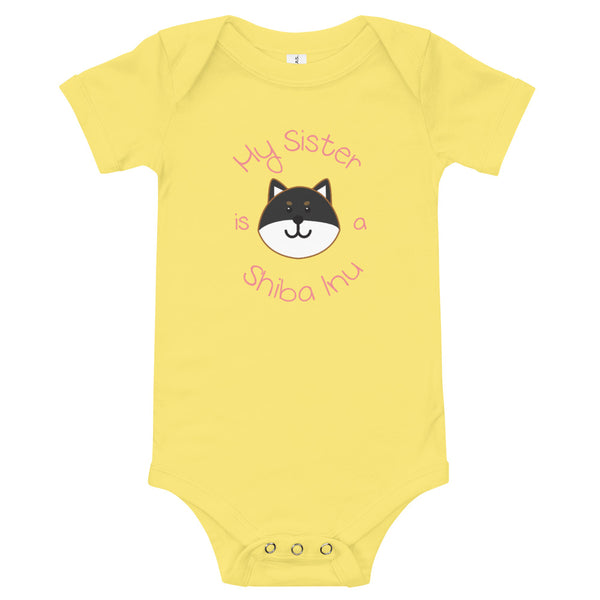 My Sister is a Shiba Inu / Black and Tan Shiba Onesie