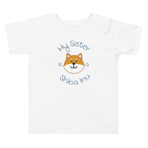 My Sister is a Shiba Inu / Red Shiba Toddler T-Shirt (Boy Ver.)