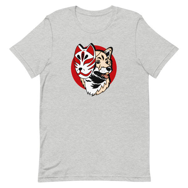 Kitsune Masked Shiba / Cream Shiba Unisex T-Shirt