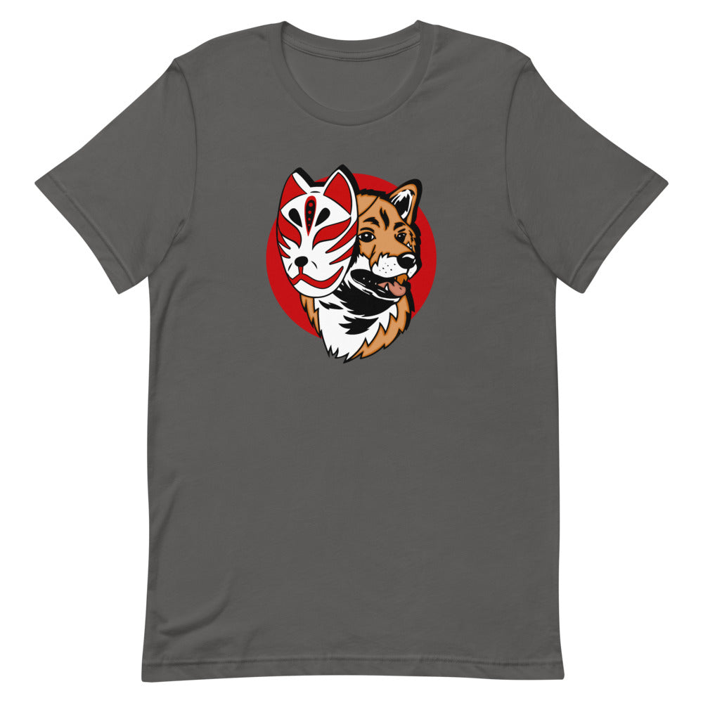 Kitsune Masked Shiba / Red Shiba Unisex T-Shirt