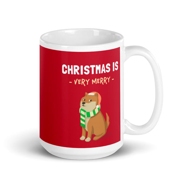 Christmas is Very Merry / Red Shiba Mug