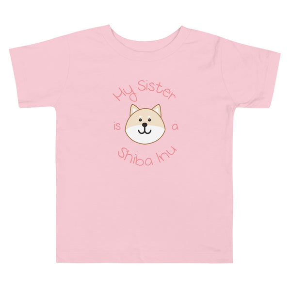 My Sister is a Shiba Inu / Cream Shiba Toddler T-Shirt