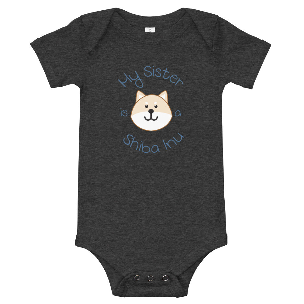 My Sister is a Shiba Inu / Cream Shiba Onesie (Boy Ver.)