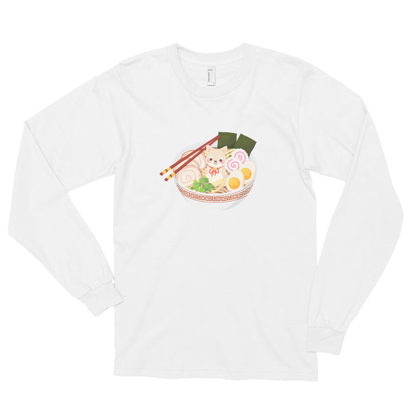 Ramen Shiba / Cream Shiba Unisex Long-Sleeve Shirt