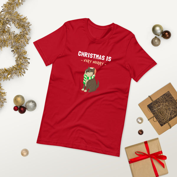 Christmas is Very Merry / Sesame Shiba Unisex T-Shirt