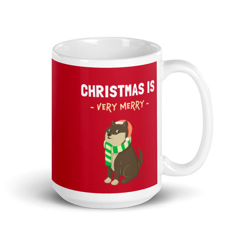 Christmas is Very Merry / Sesame Shiba Mug