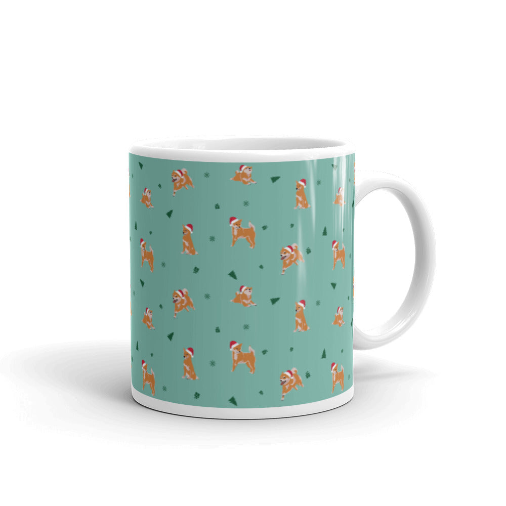 Shiba Inu Christmas / Light Red Shiba Mug