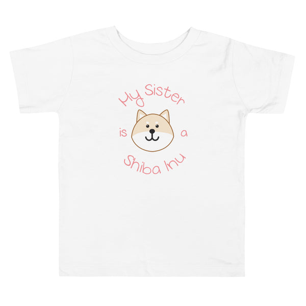 My Sister is a Shiba Inu / Cream Shiba Toddler T-Shirt