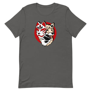 Kitsune Masked Shiba / Cream Shiba Unisex T-Shirt