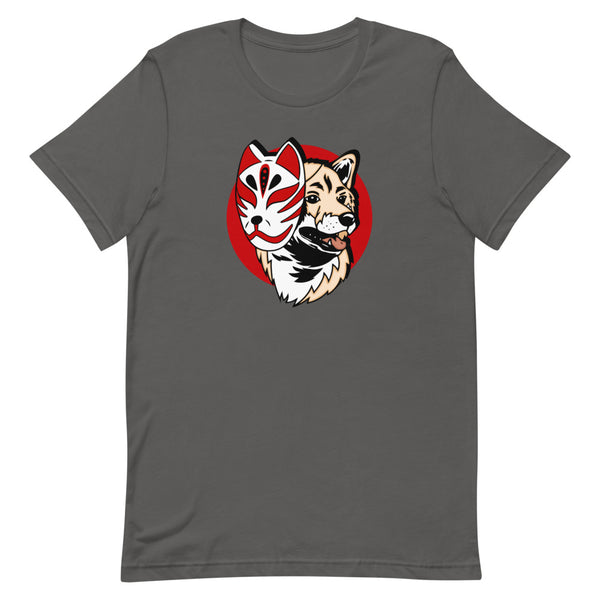 Kitsune Masked Shiba / Cream Shiba Unisex T-Shirt