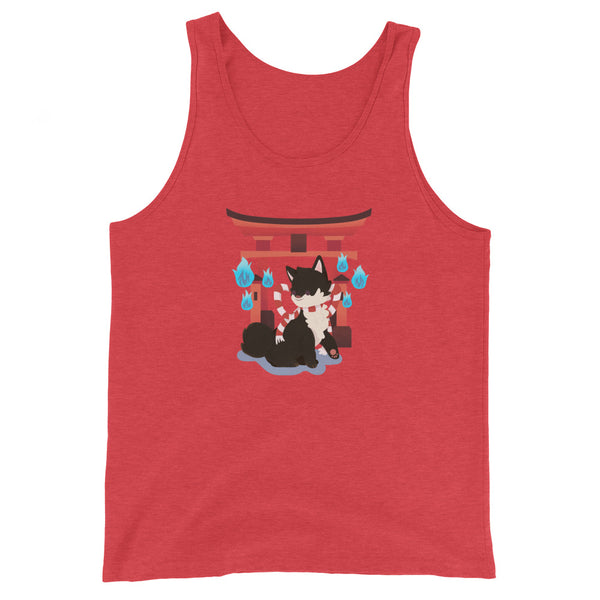 Yokai Shiba / Black and Tan Shiba Unisex Tank Top