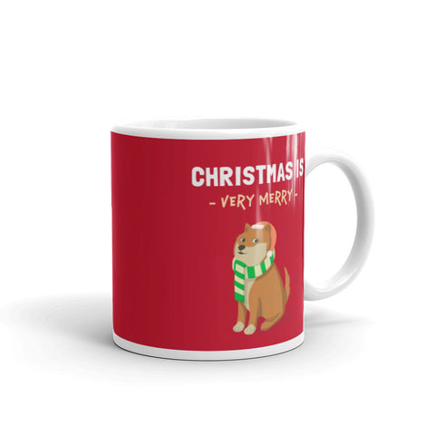 Christmas is Very Merry / Red Shiba Mug