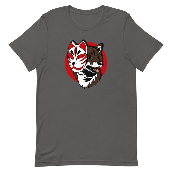 Kitsune Masked Shiba / Sesame Shiba Unisex T-Shirt