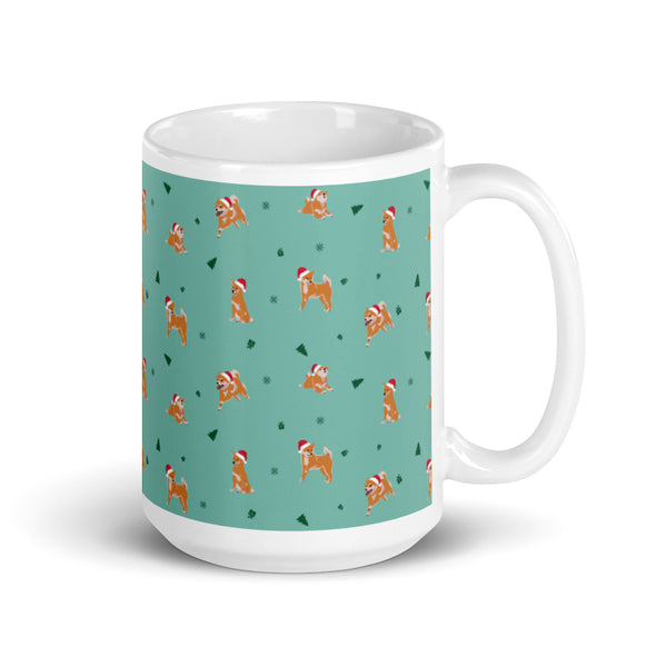 Shiba Inu Christmas / Light Red Shiba Mug