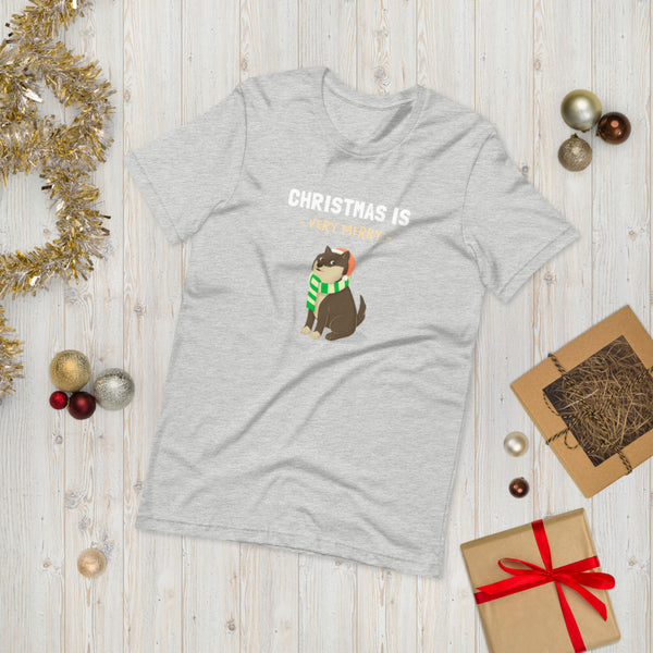 Christmas is Very Merry / Sesame Shiba Unisex T-Shirt