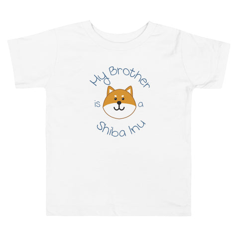 My Brother is a Shiba Inu / Red Shiba Toddler T-Shirt (Boy Ver.)