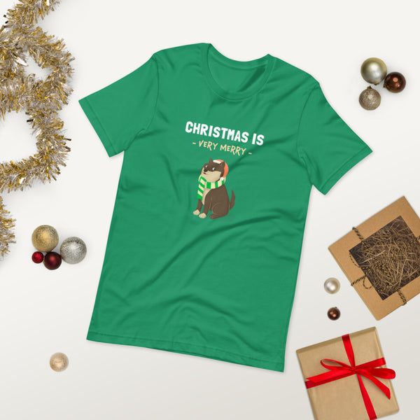 Christmas is Very Merry / Sesame Shiba Unisex T-Shirt