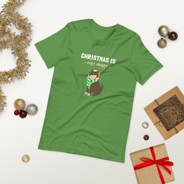 Christmas is Very Merry / Sesame Shiba Unisex T-Shirt