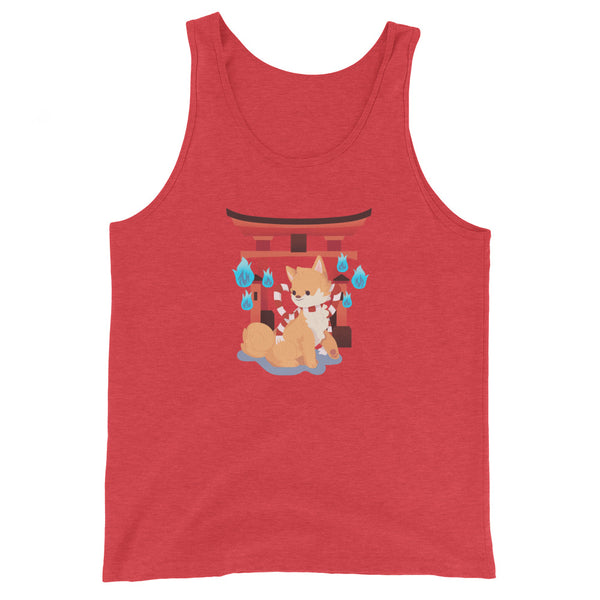 Yokai Shiba / Light Red Shiba Unisex Tank Top