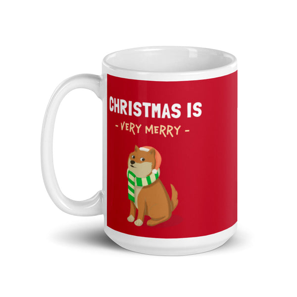 Christmas is Very Merry / Red Shiba Mug