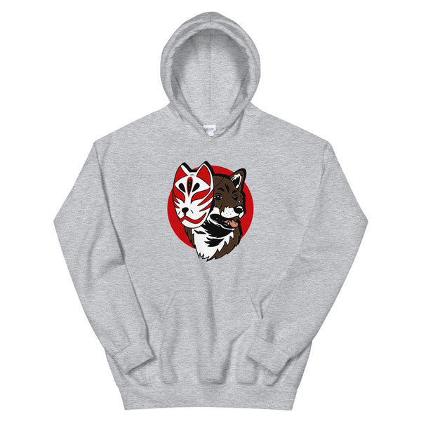 Kitsune Masked Shiba / Sesame Shiba Unisex Hoodie