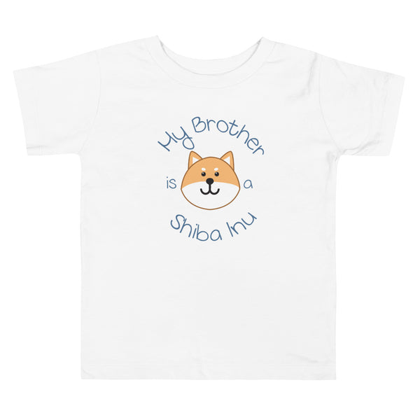 My Brother is a Shiba Inu / Light Red Shiba Toddler T-Shirt (Boy Ver.)