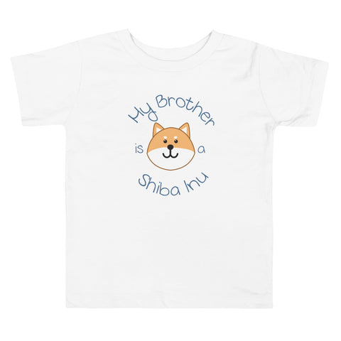 My Brother is a Shiba Inu / Light Red Shiba Toddler T-Shirt (Boy Ver.)